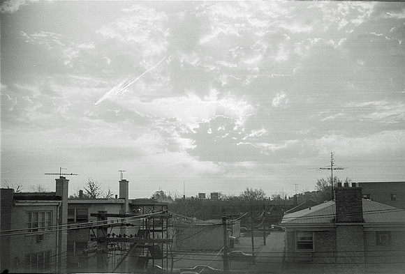 DIANE SELFIES, MYLAR SUNGLASSES, CITYSCAPE, 6-1975_11