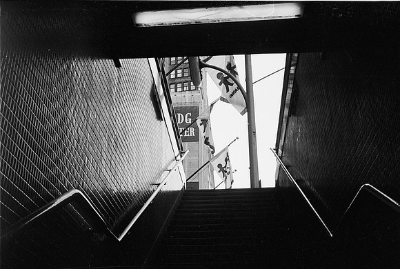 TRUCKS, MARSHALL FIELD MANNEQUINS, SUBWAY, SELFIES, STOREFRONT 1975_27