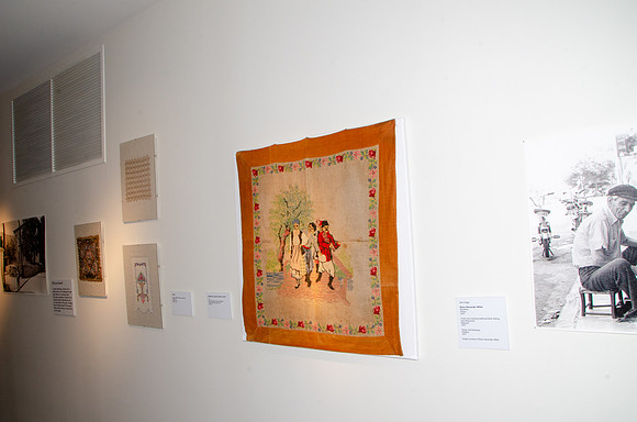 Storytelling in Cloth Exhibit by Diane Alexander White at the National Hellenic Museum