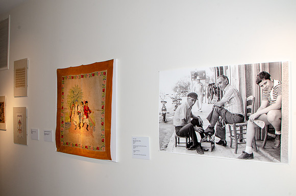 Storytelling in Cloth Exhibit by Diane Alexander White at the National Hellenic Museum