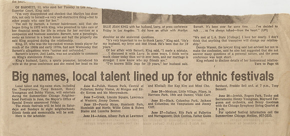 BIG NAMES, LOCAL TALENT LINED UP FOR ETHNIC FESTIVALS 1981