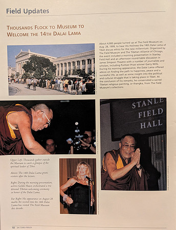 Dalai Lama’s 1999 visit to the Field Museum