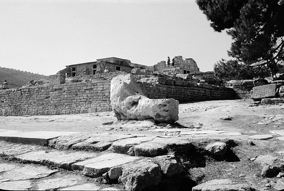 KNOSSOS, IRAKLION MUSEUM BW VERSION, GR 1977_015