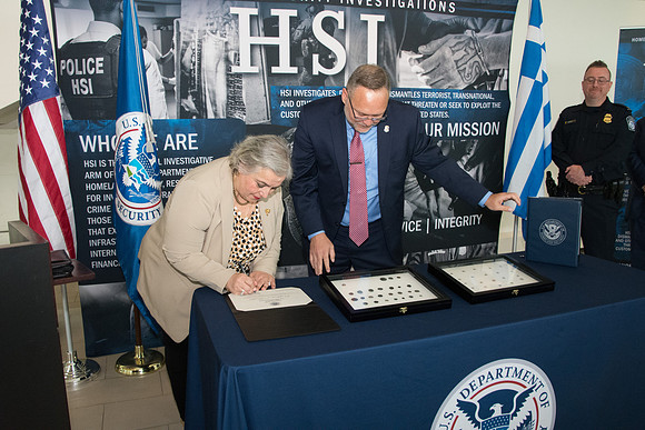 REPATRIATION OF GREEK COINS, NHM, 06-16-2023