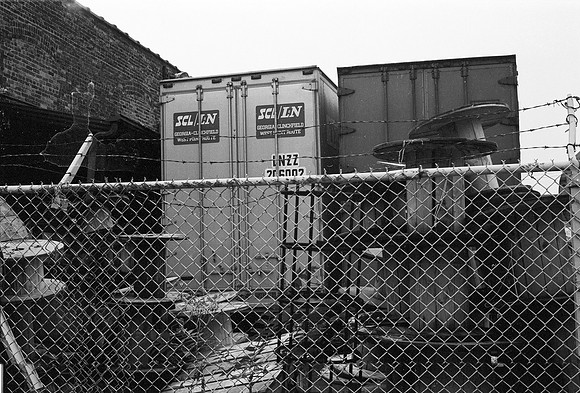 INDUSTRIAL AREA NORTH OF CIRCLE & GARBAGE TRUCKS 1975_44